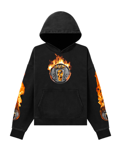 101 - GRAVEDIGGER FLAME HOODIE